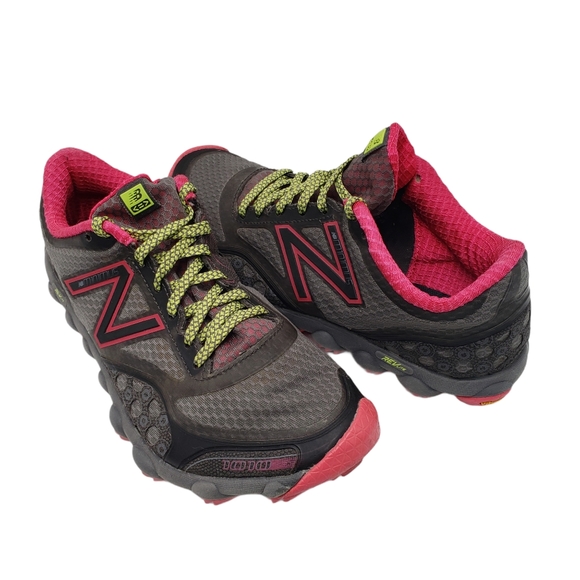 Trail Running Shoes Grey Pink Vibram 